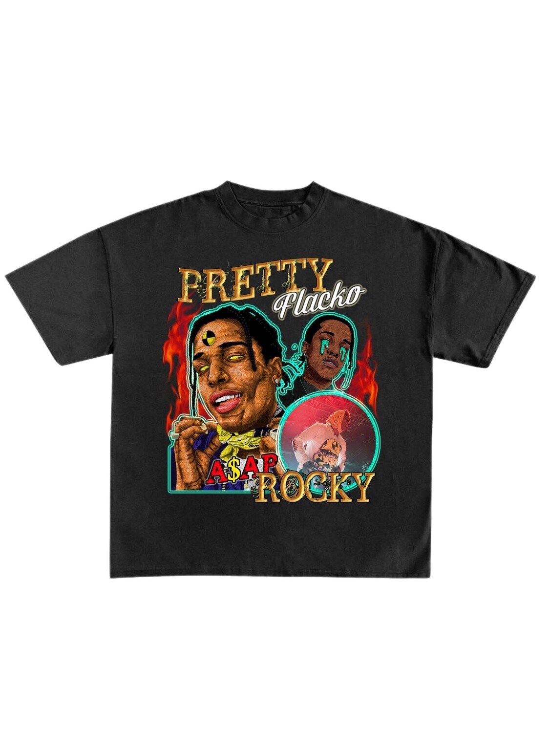 T-shirt Ghost Country Asap Rocky Nuclear, Size: small