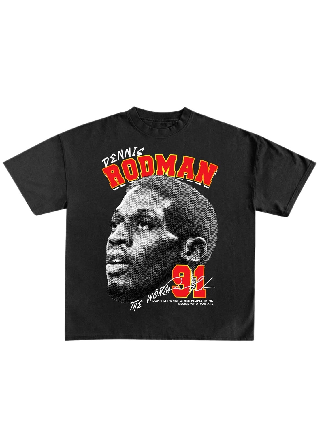 T-shirt Ghost Country Dennis Rodman, Size: Large