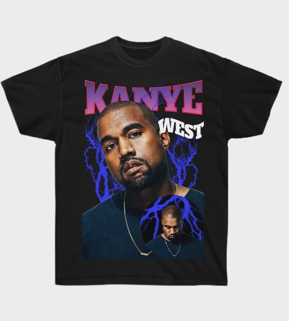 T-shirt Ghost Country Blue Kanye West, Size: X-large