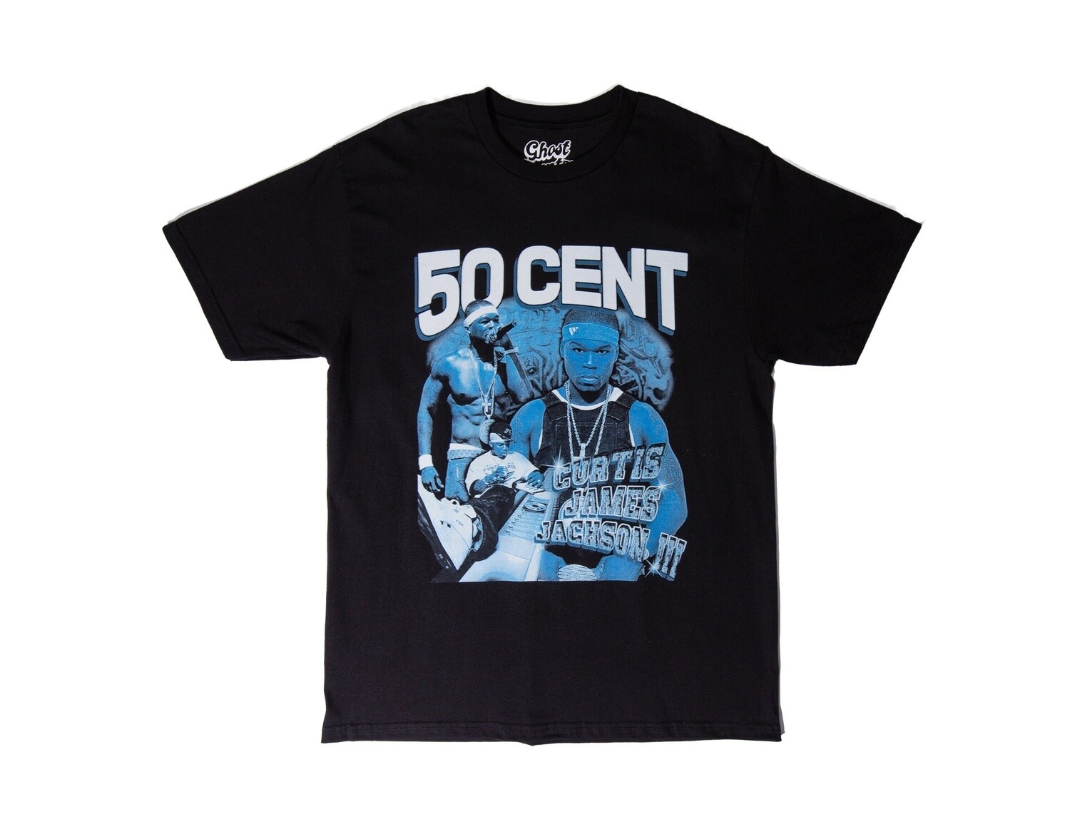 T-shirt Ghost Country 50 Cent Blue, Colour: Noir, Size: Large