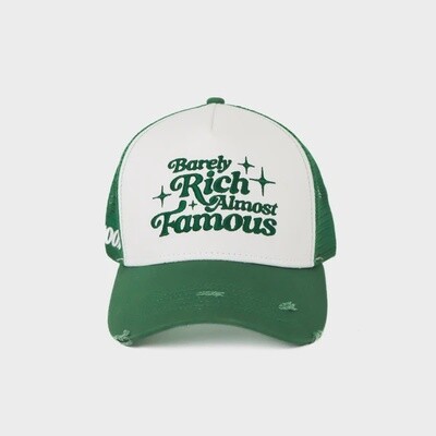 Green Distressed Trucker Hat