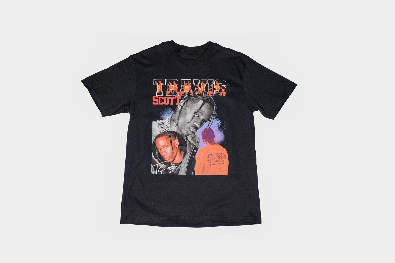 T-shirt Ghost Country Travis Scott Fire, Size: Small