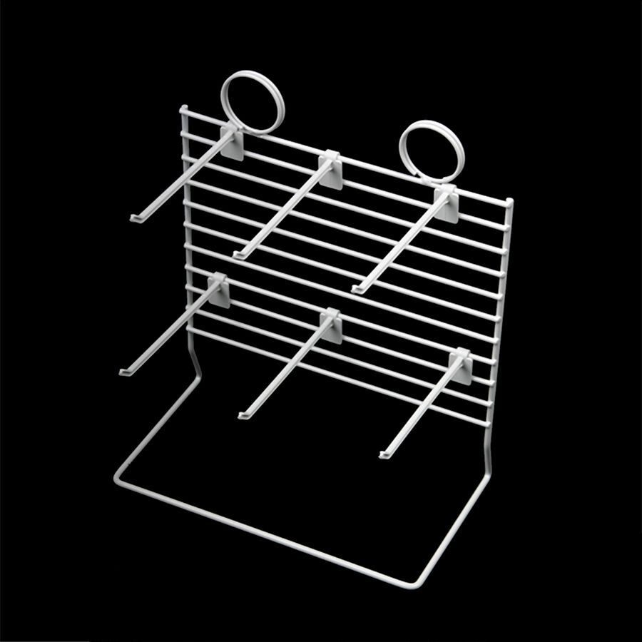 Display Stand with Plastic Hooks