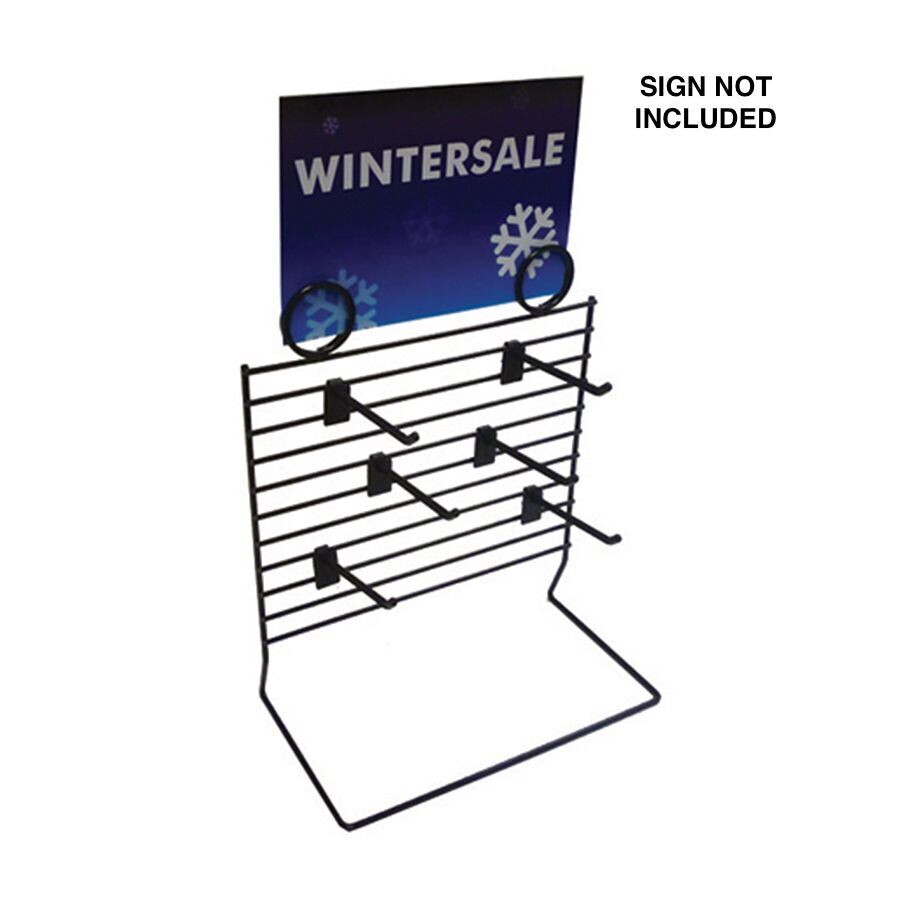 Display Stand with Plastic Hooks