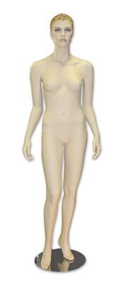 Female Mannequin With Base And Moulded Hair