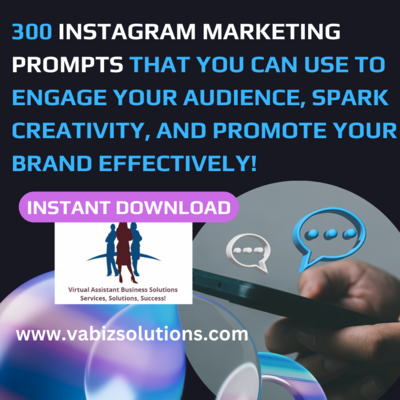 300 Instagram marketing prompts that you can use to engage your audience, spark creativity, and promote your brand effectively