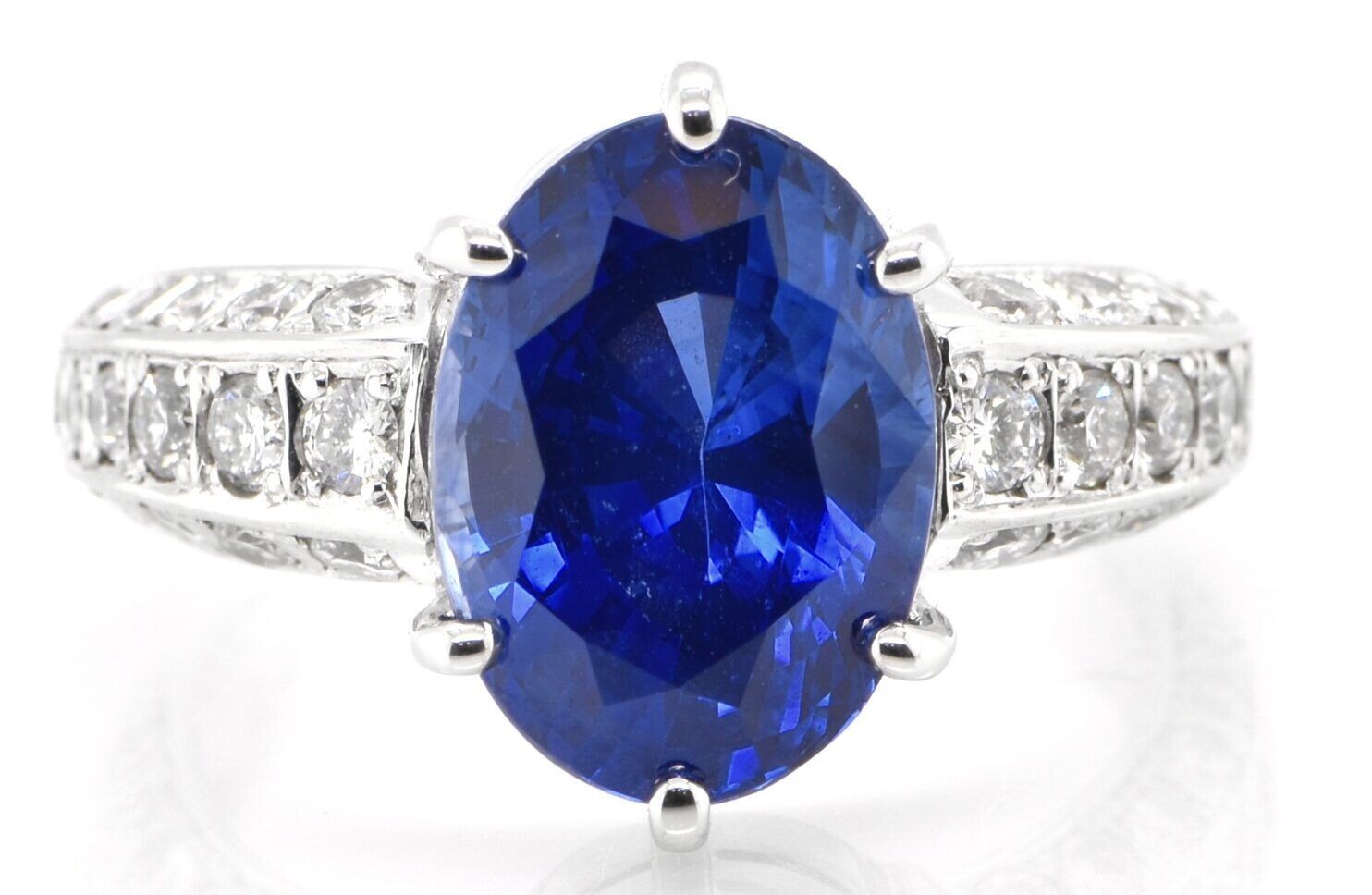 GIA Certified Ceylon Sapphire Ring