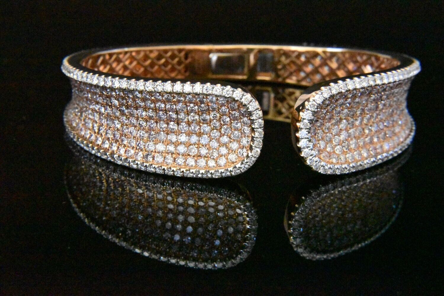 Natural Pink Diamond Bracelet in 18KRG