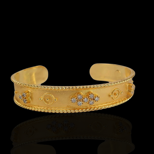 Marika Desert Gold Bracelet with Diamonds