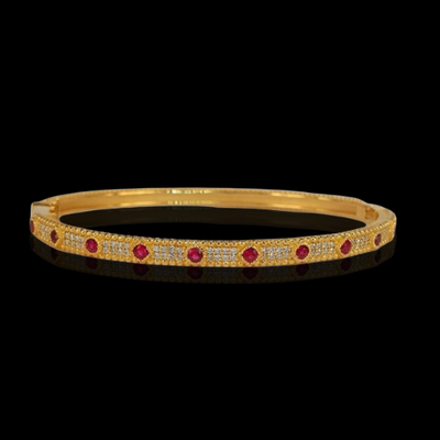 Merika Desert Gold Bracelet with Diamonds