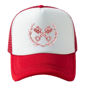Red Piston Rose Design