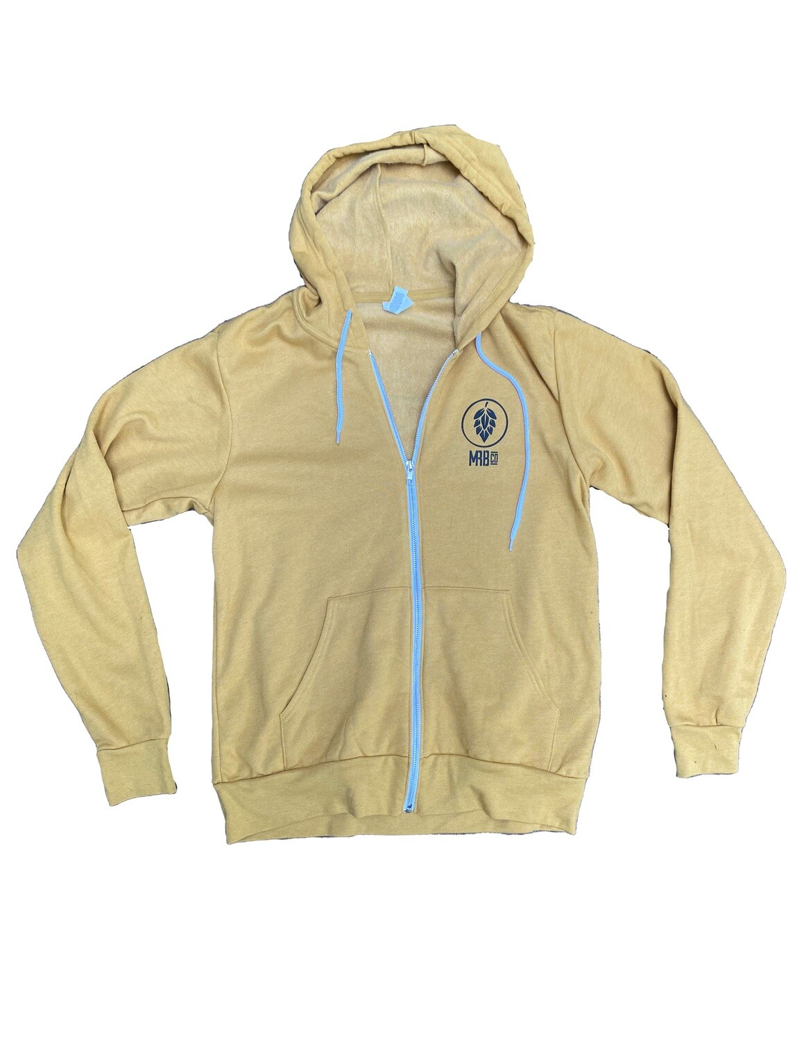 Crafted Logo Mustard Zip up