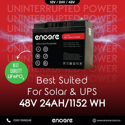 ENCORE Lithium 12 / 24 / 48V | 1.2KWH