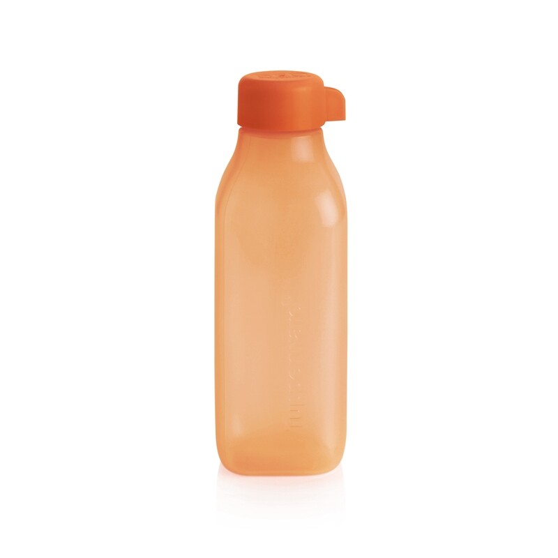 ECO BOTELLA CUADRADA 500 ML NARANJA