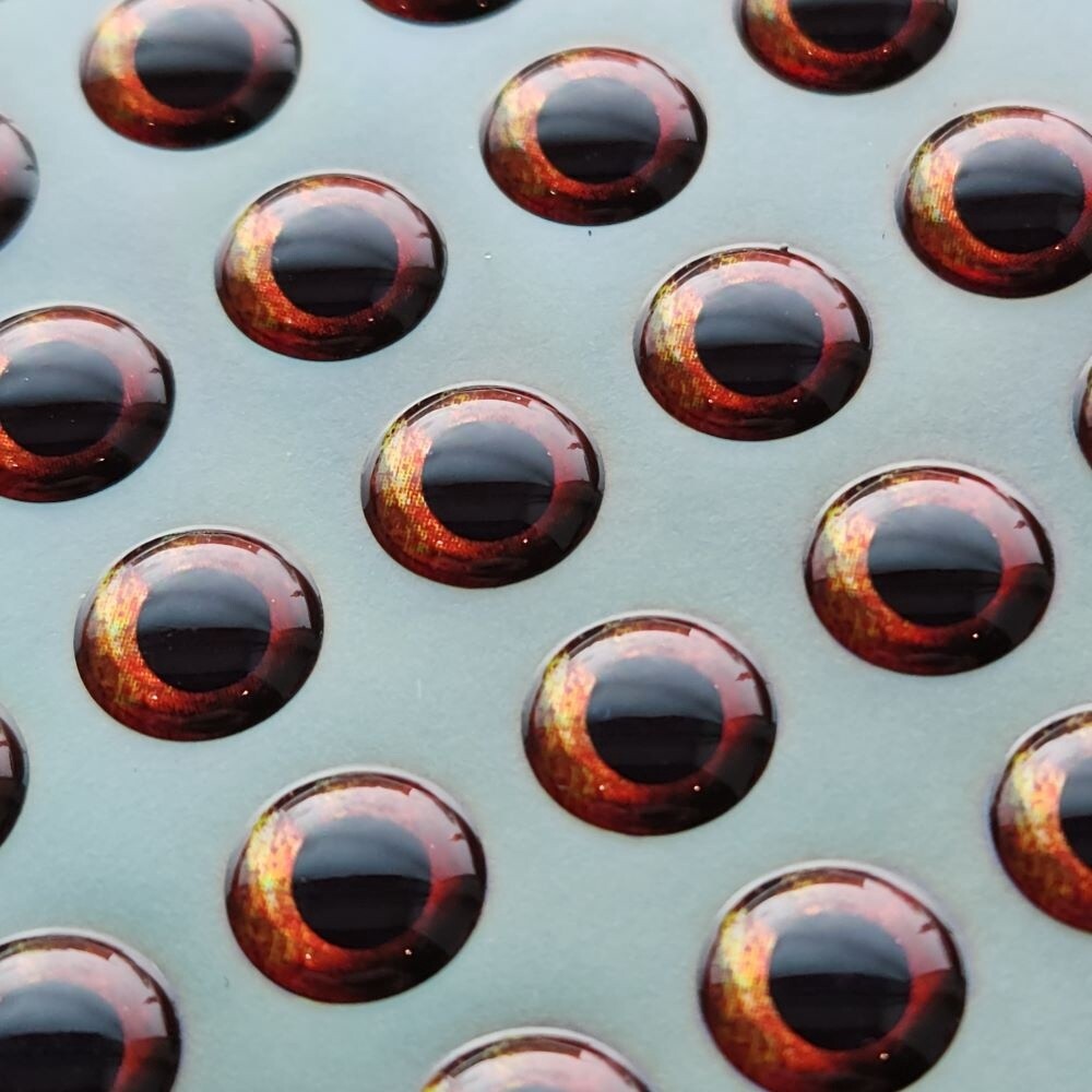MISFIT VOODOO EYES 8MM, Color: BRONZEBACK RED