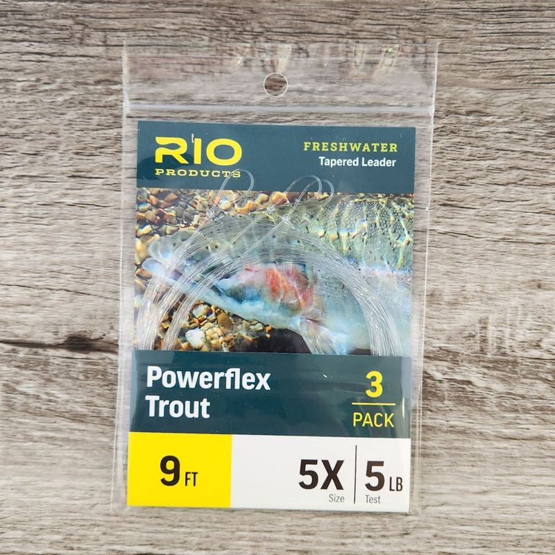 RIO POWERFLEX TROUT LEADERS 9FT 3 PACK