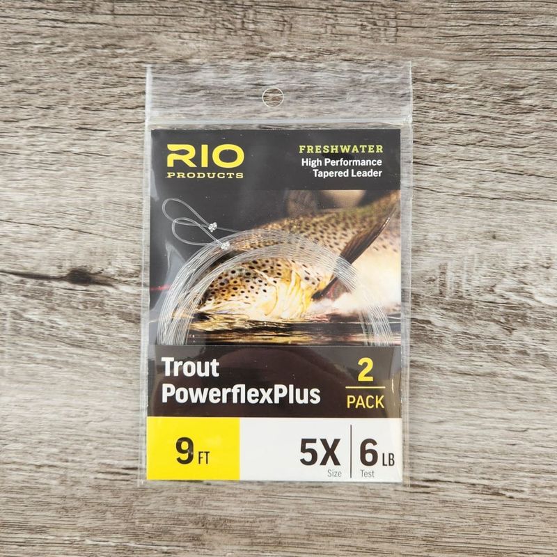 POWERFLEX PLUS TROUT LEADERS 9FT 2 PACK