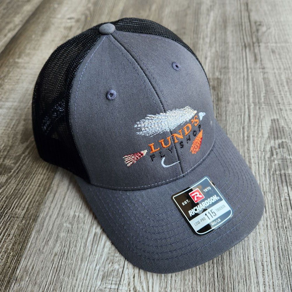 LUND&#39;S FLY SHOP 115 HATS, Color: CHARCOAL/BLACK
