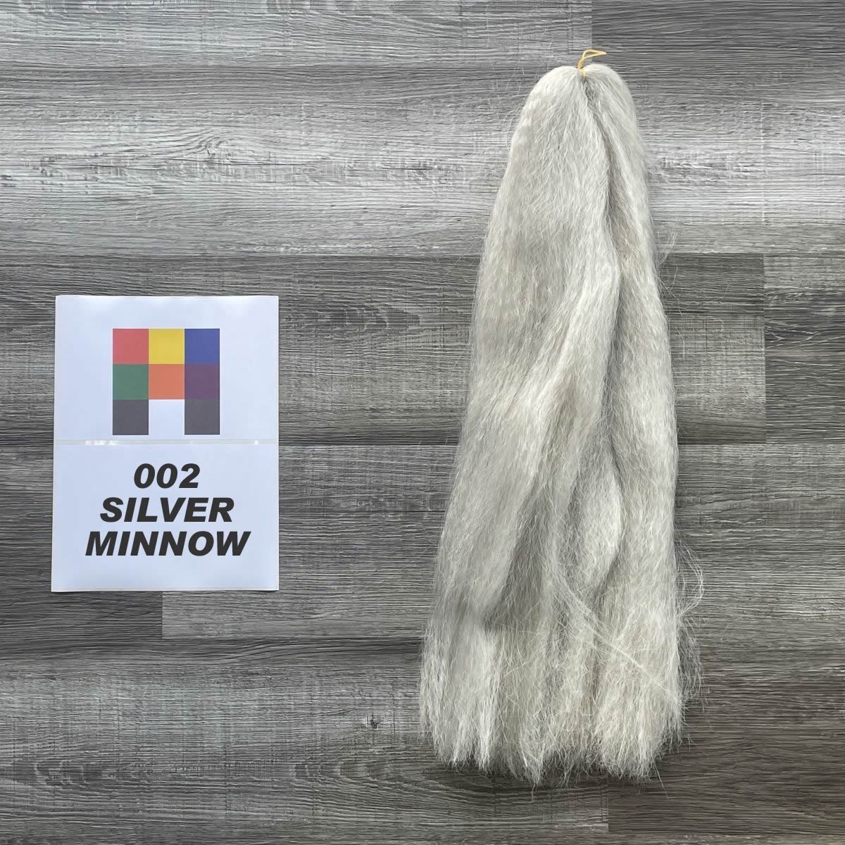 WAMPA HAIR FULL HANK, Color: 002 SILVER MINNOW