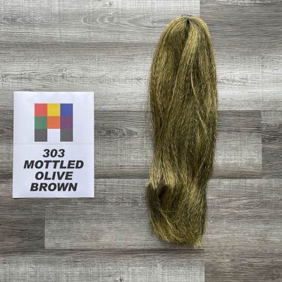 BANTHA 303 MOTTLED OLIVE BROWN FULL HANK