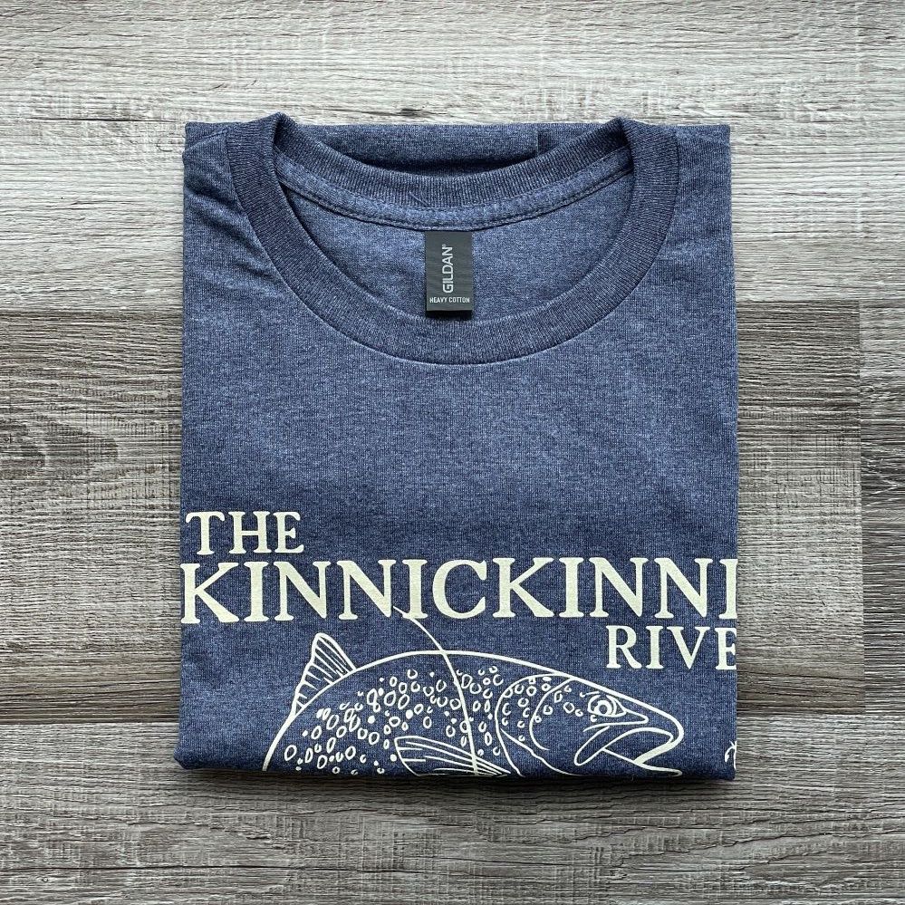LUND&#39;S KINNI TROUT T-SHIRT, Size: S, Color: HEATHER NAVY