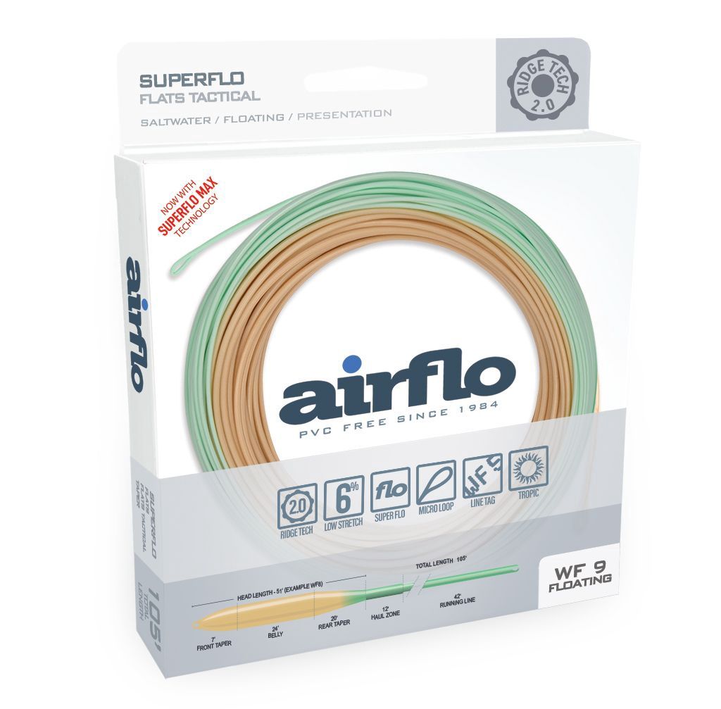 AIRFLO SUPERFLO RIDGE 2.0 FLATS TACTICAL FLY LINE