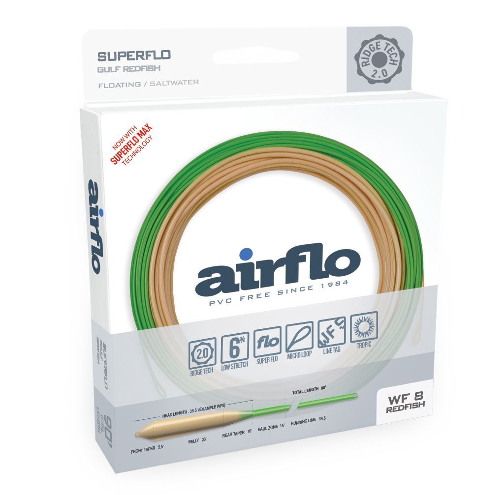 AIRFLO SUPERFLO RIDGE 2.0 GULF REDFISH FLY LINE