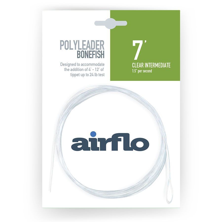 AIRFLO POLYLEADER BONEFISH, TYPE: 7FT CLEAR INTERMEDIATE