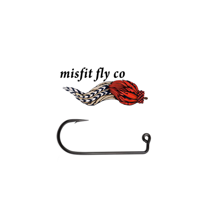 MISFIT 90° JIG STREAMER HOOK - 25 PACK