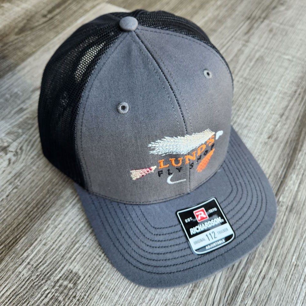 LUND'S FLY SHOP 112 HATS, Color: CHARCOAL/BLACK