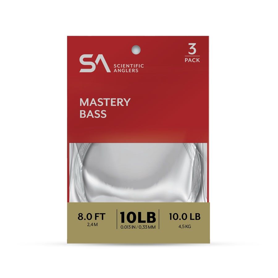 SA MASTERY BASS LEADER 8FT 3 PACK