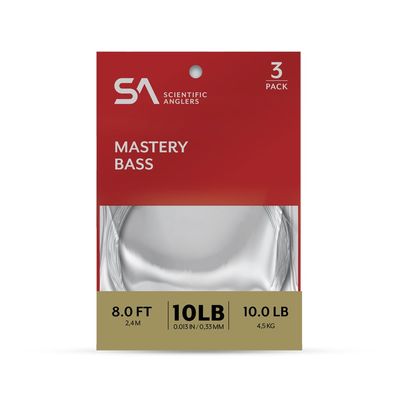 SA MASTERY BASS LEADER 8FT 3 PACK