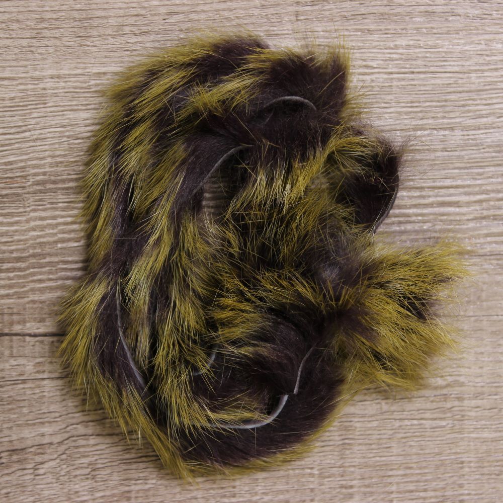 HARELINE FROSTIP RABBIT STRIPS, Color: BLACK/OLIVE