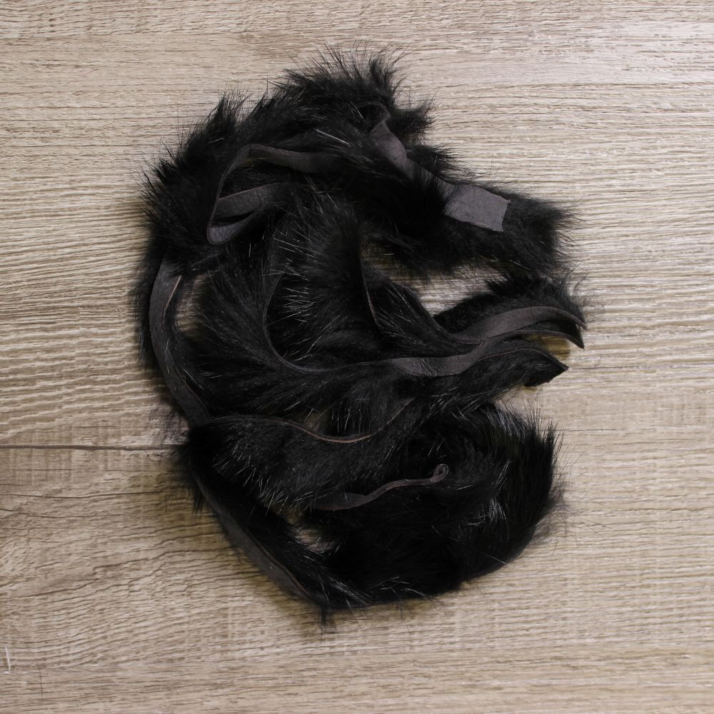 HARELINE MAGNUM RABBIT STRIPS, Color: BLACK