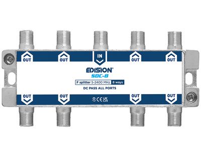 EDISION HDMI modulator 3-in-1 mini HDMI naar terrestrisch DVB-T, ISDB-T of DVB-C kabel, Full HD verdeling naar coaxkabel, mini-formaat, led-display, snelle installatie, plug & play