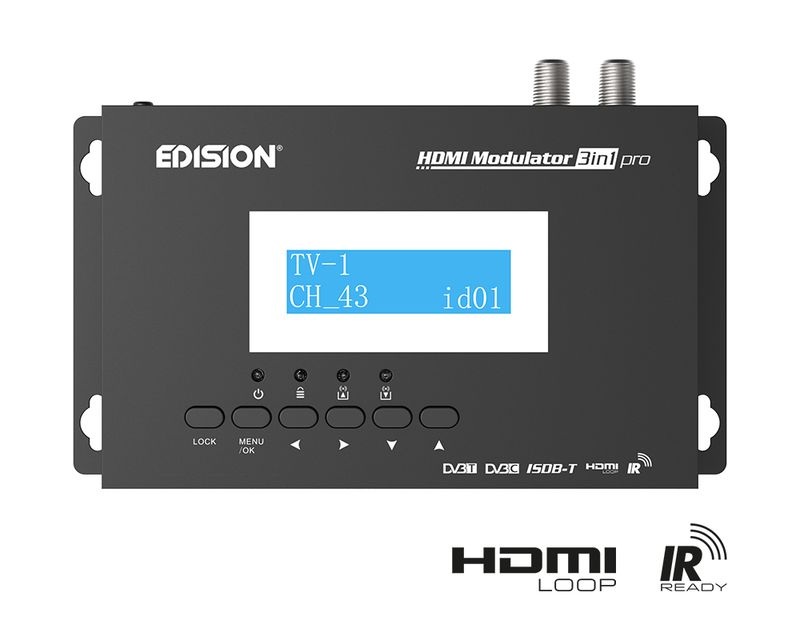 EDISION HDMI MODULATOR 3in1 pro, DVB-C/DVB-T/SDB-T