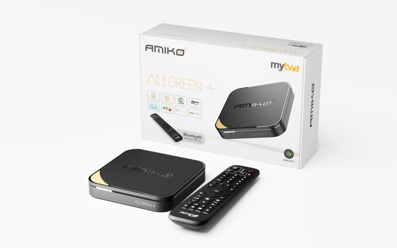 Amiko A11 Green Plus 4K Android OTT Medien-Streamer