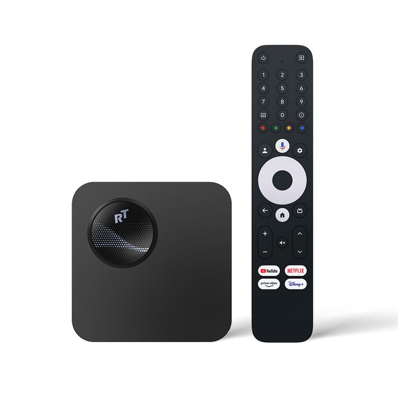 RockTek RT-GX1 – 4K UHD Streamer mit Google TV 12, Dolby Vision & Wi-Fi 6, 4GB/32GB