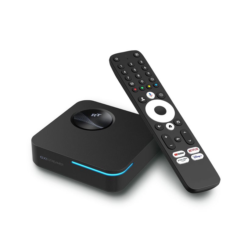 RockTek RT-GX1 – 4K UHD Streamer mit Google TV 12, Dolby Vision & Wi-Fi 6, 4GB/32GB
