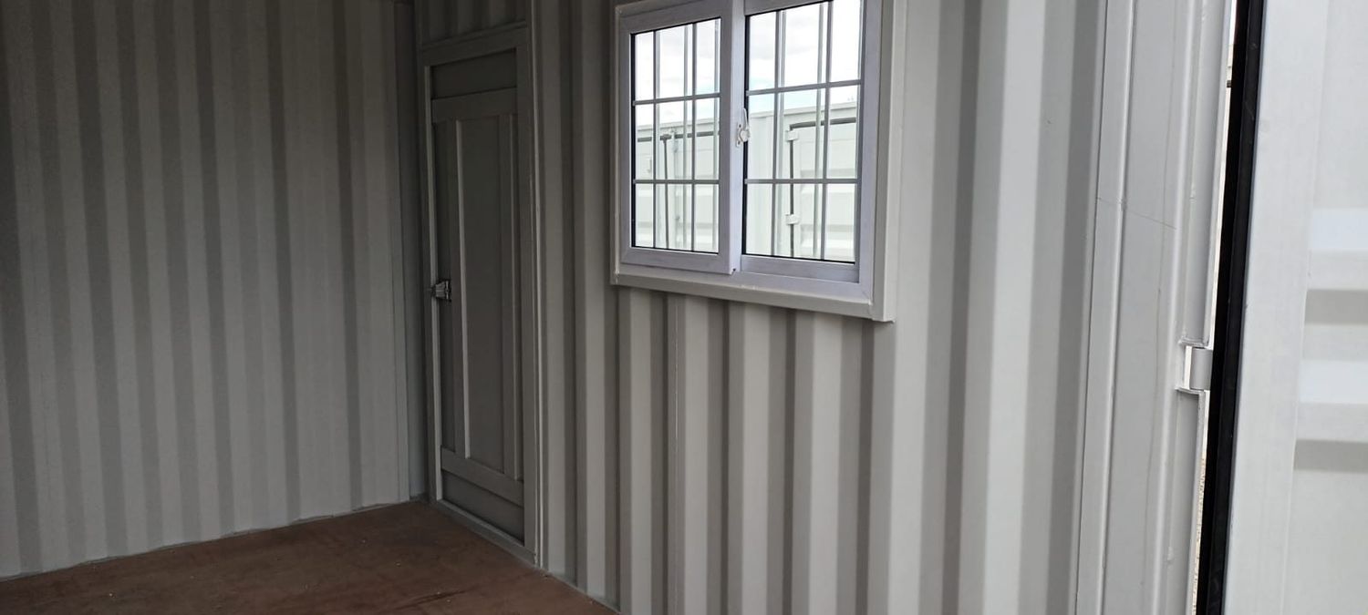 New 12ft Shipping Container  - door and window