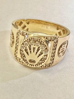 Men&#39;s crown rings 10K Gold