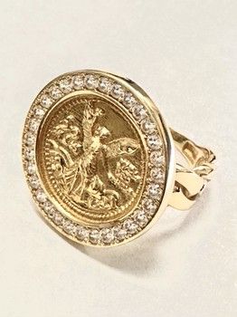 Men&#39;s rings red.50 cents/Zirc 14K