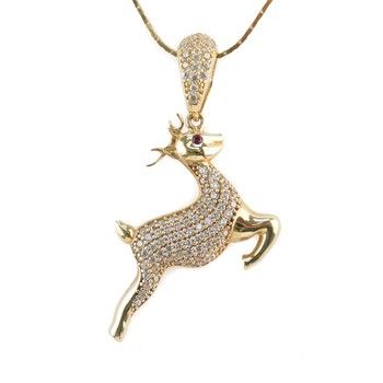 Dije Deer Zirc  Oro14K