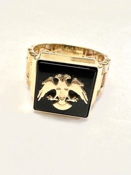 Men&#39;s rings double eagle 10K Gold