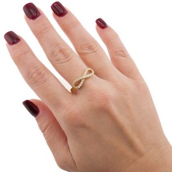 14K Infiniti Zirc Ring