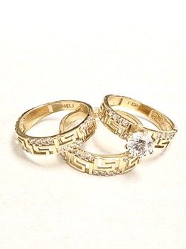 Duo Wedding Rings 14K Gold