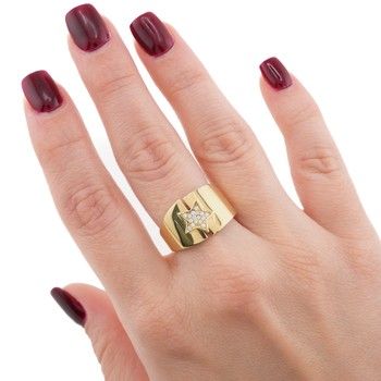 Anillo Dm Star zirc 7. 10K