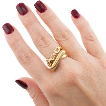 Women&#39;s Diseno Espiral ring  Yellow gold 14K size 7