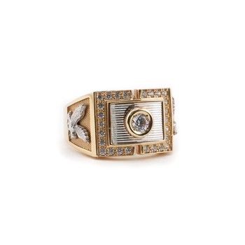 Eagle Ring w Zc 14K/12