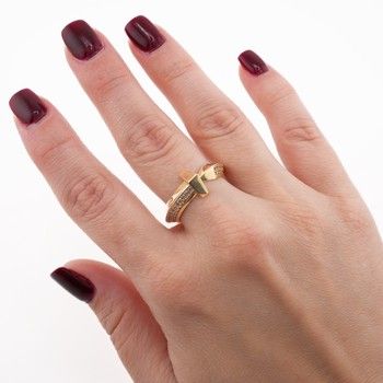 Ring Ct Zirc Sz 8 14K